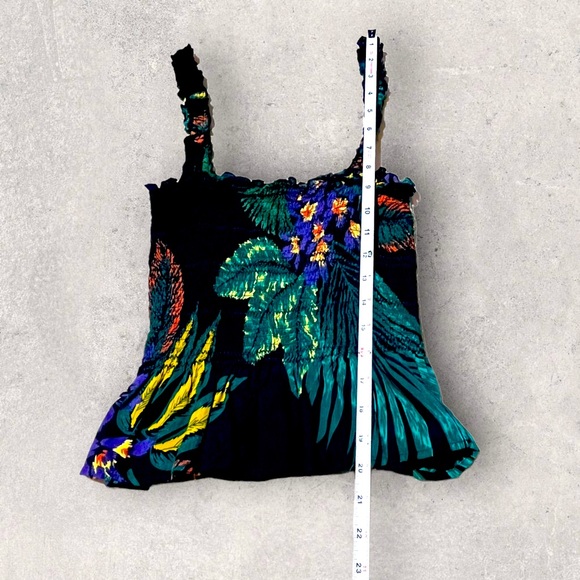 Patrons Of Peace Topical Crop Tank Top Black - Picture 8 of 15